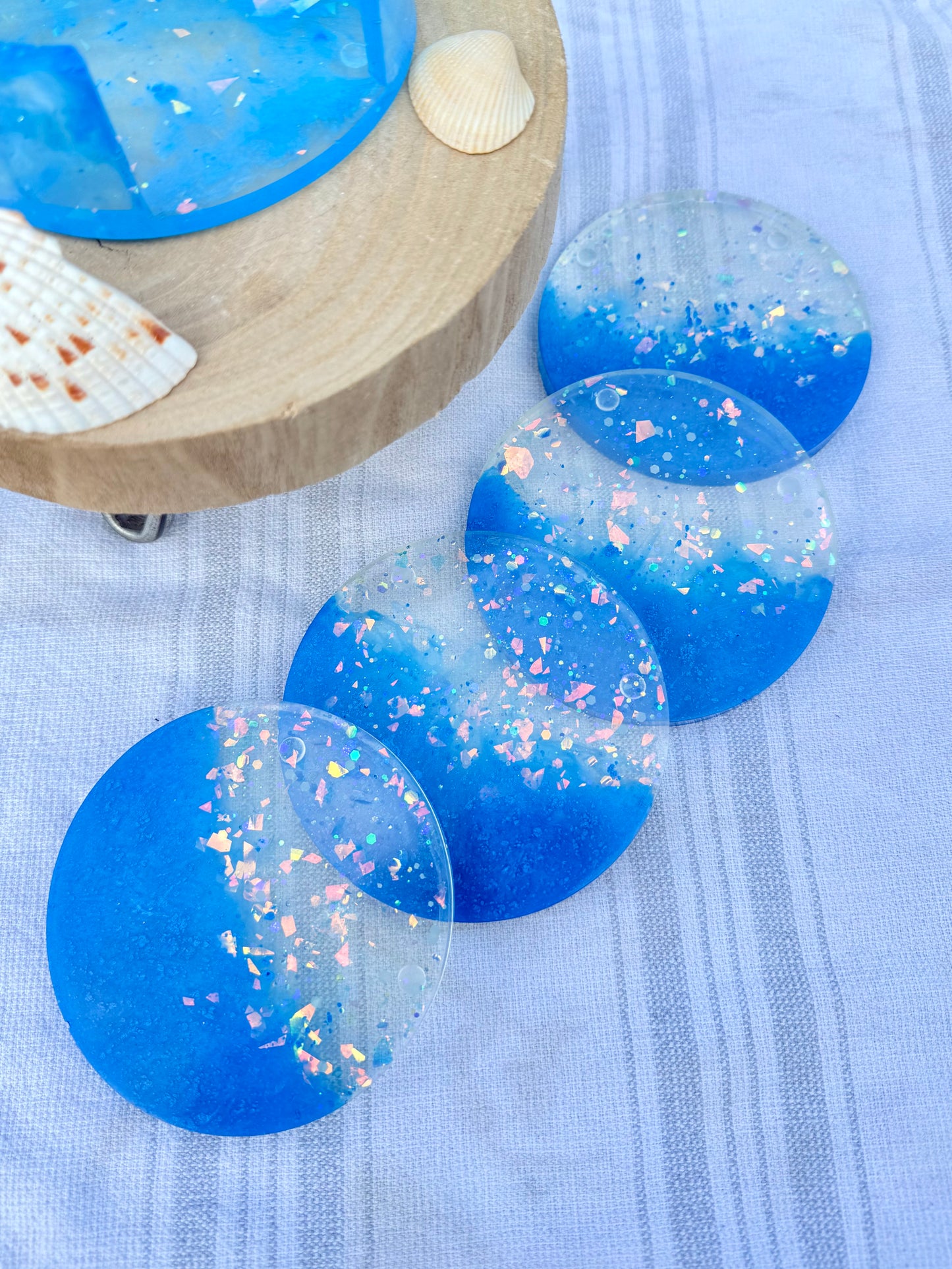 Moonlit Tide Coaster Set