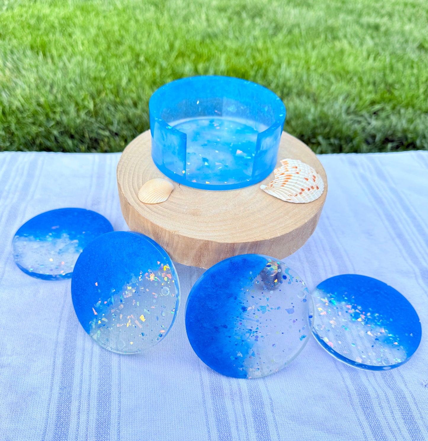 Moonlit Tide Coaster Set