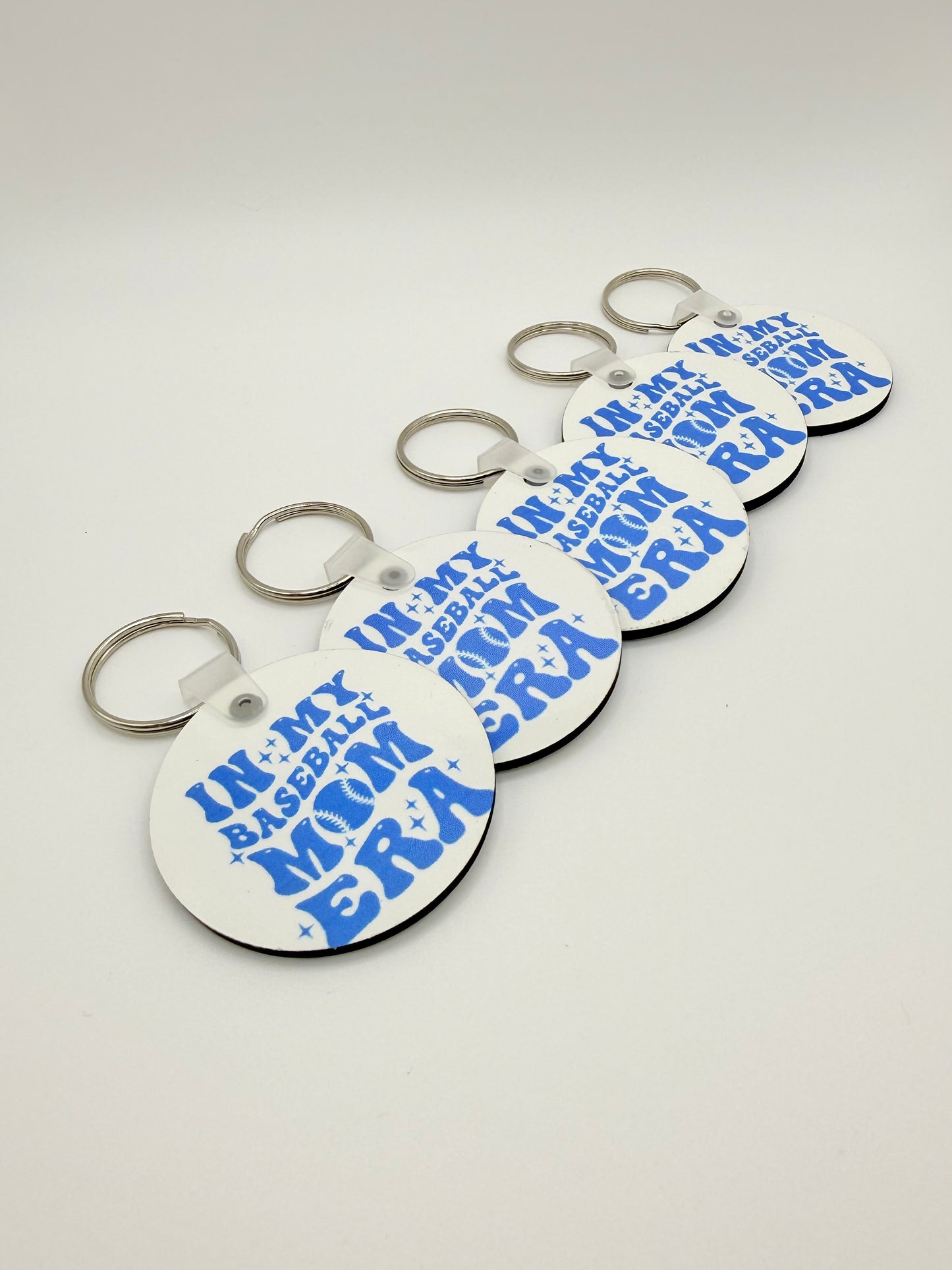 Baseball Mom Era Keychain Double Sided