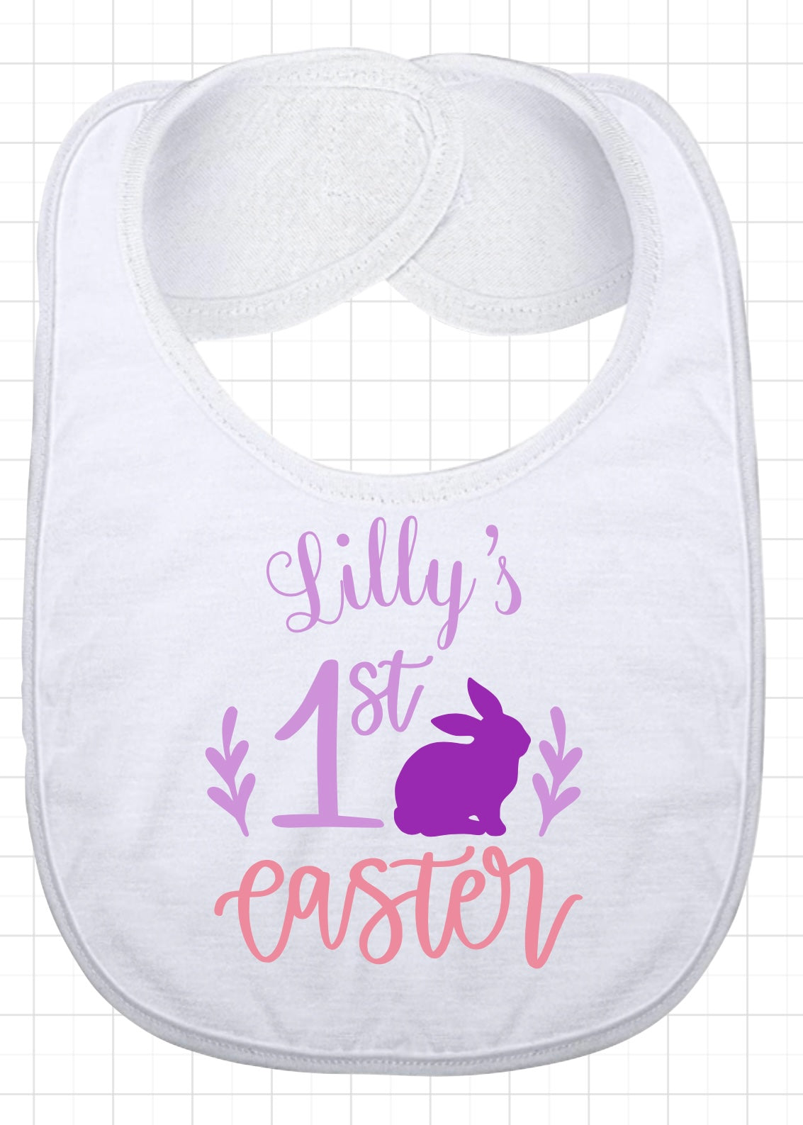 Custom Name 1st Easter Bibs